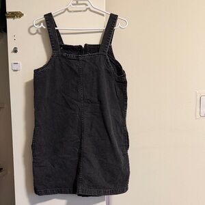 Kids Black Denim Overalls